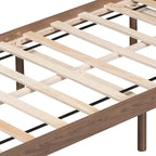 Struttura Letto a Piattaforma Matrimoniale in Legno con Porta di Ricarica USB