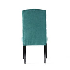 Set di 2 sedie da pranzo imbottite con gambe in legno