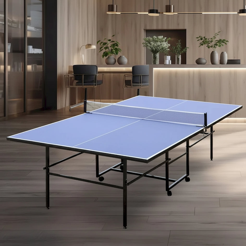 Set da ping pong pieghevole da 9 piedi con 2 racchette e 3 palline