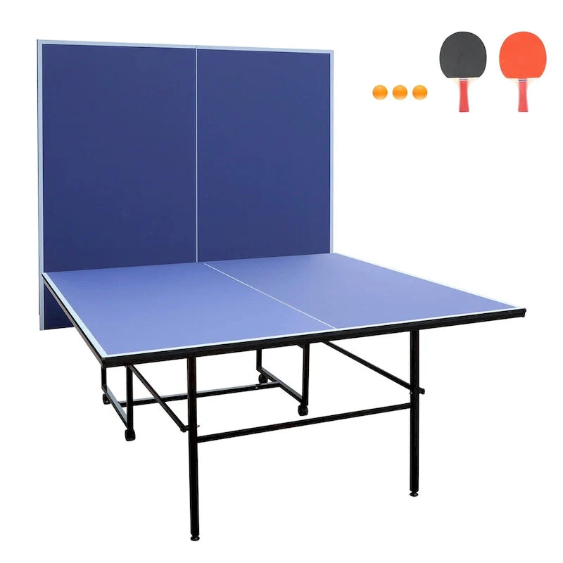 Set da ping pong pieghevole da 9 piedi con 2 racchette e 3 palline